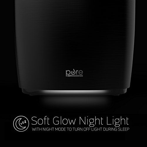 Pure Enrichment HumeXL Pro Warm and Cool Mist Humidifier for Large Rooms Lasts up to 50 Hours - 1.3 Gallon Tank, Humidity Sensor, Two 360-Degree Mist Nozzles, and Touch-Button LED Display with Remote