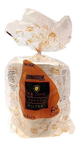 Connaisseur No 4. Cone Coffee Filters (600 pack) / No 4 cornet filtres à café de Connaisseur (paquette de 600)