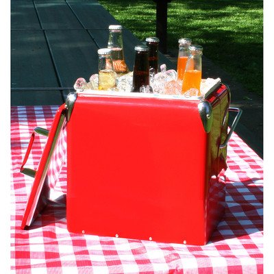 AmeriHome Retro Style Picnic Cooler