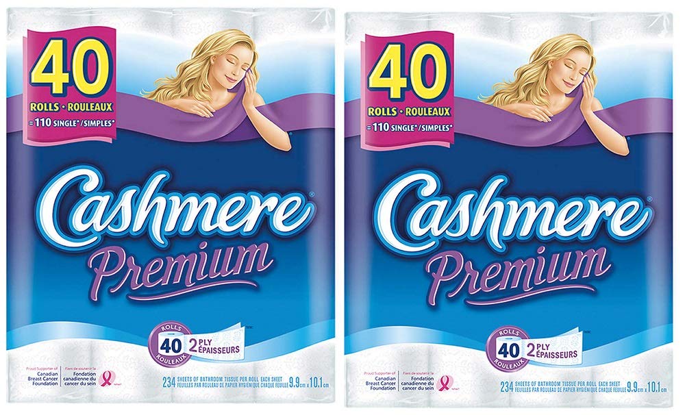 Cashmere Premium Bathroom Tissue 40 x 234 sheets, 2-pack