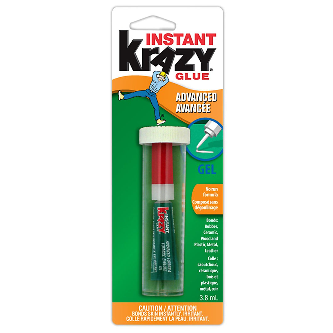 Krazy Glue Advanced Formula No Run Gel, 3.8ml Tube (6155010466)