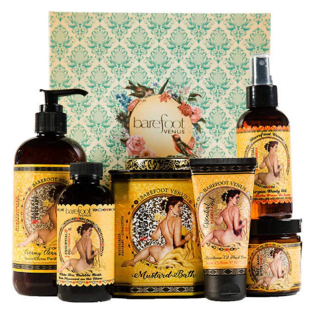 Barefoot Venus 6-piece Mustard Bath Gift Set