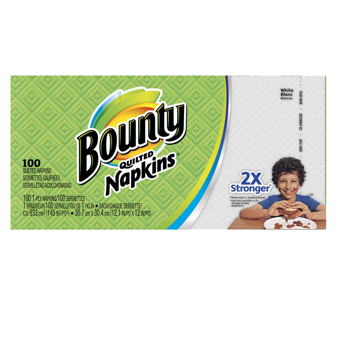 Bounty Quilted Napkins 100 Count (Pack of 20)