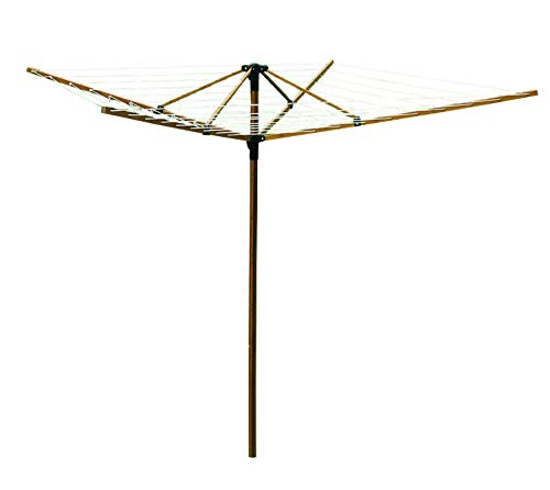 Greenway GCL9FAB Large Outdoor Bamboo Rotary Clothesline
