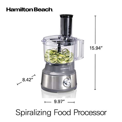 Hamilton Beach Food Processor & Vegetable Chopper for Slicing, Shredding, Mincing, and Puree