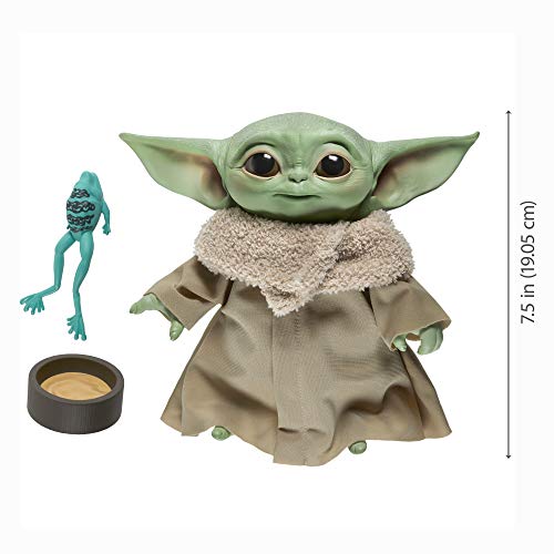 Star Wars The Child Talking Plush Toy with Character Sounds and Accessories, The Mandalorian Toy for Kids Ages 3 and Up