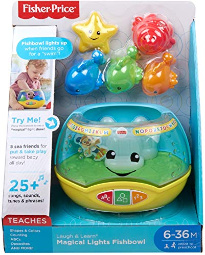 Fisher-Price Laugh & Learn Magical Lights Fishbowl – English Edition