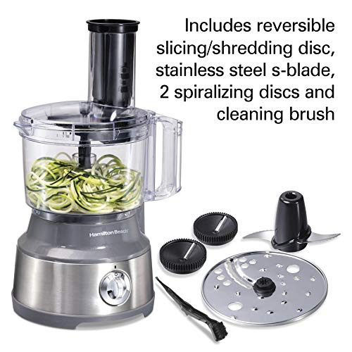 Hamilton Beach Food Processor & Vegetable Chopper for Slicing, Shredding, Mincing, and Puree