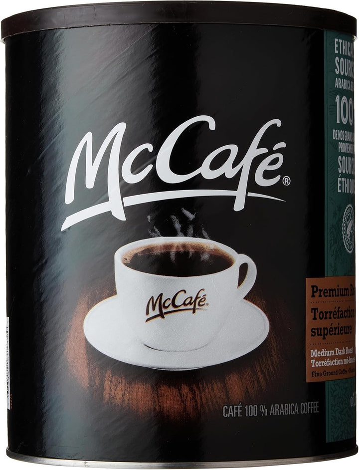 McCafé® Premium Medium Dark Roast Fine Ground Coffee. 100% Arabica.