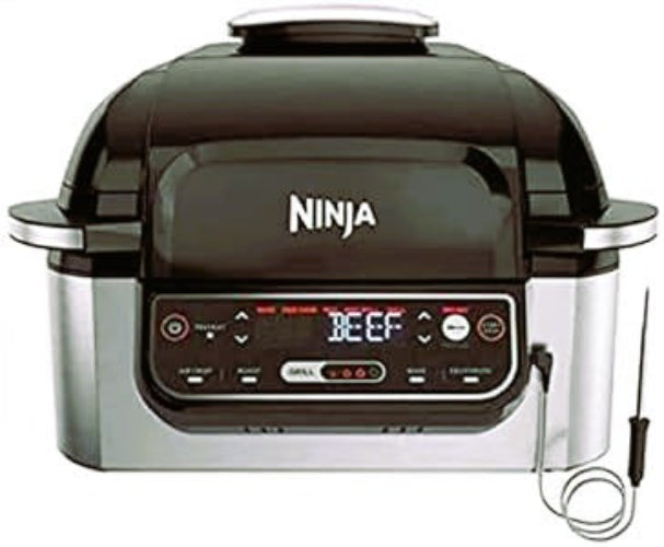 Ninja Foodi Indoor Grill with Integrated Smart Probe and Cyclonic Technology