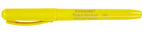Crayola Take Note Permanent Marker, Fine Point, Assorted Colors, School Supplies