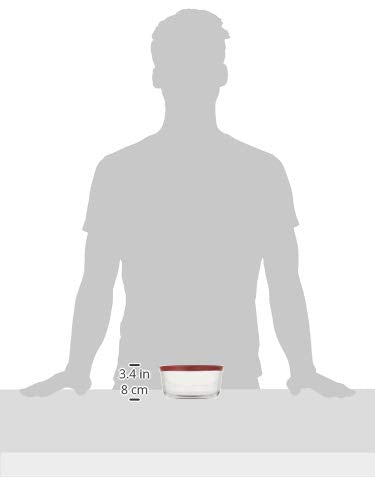 Anchor Hocking 4 Cup Food Storage Containers with Red Lids