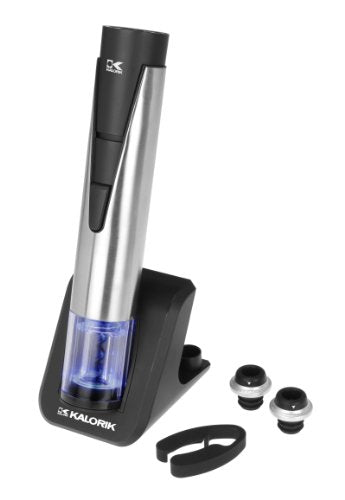 Kalorik 2-in-1 Wine Opener and Preserver, Stainless Steel