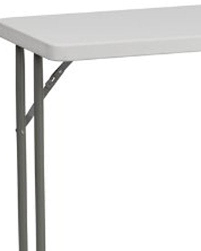 Flash Furniture Granite White Plastic Folding Training Table
