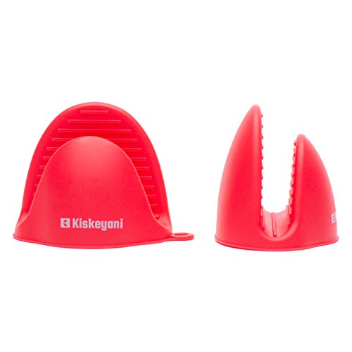 Kiskeyani Silicone Kitchen Utensil Set, Kiskeyani 10-Piece Red Kitchen Utensil Set, BPA-Free Silicone Cooking Utensil, Heat Resistant Kitchen Tools - Red