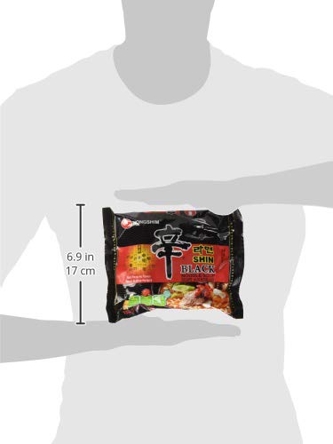 Nongshim Shin Ramyun Black Noodle Soup, 130-Gram