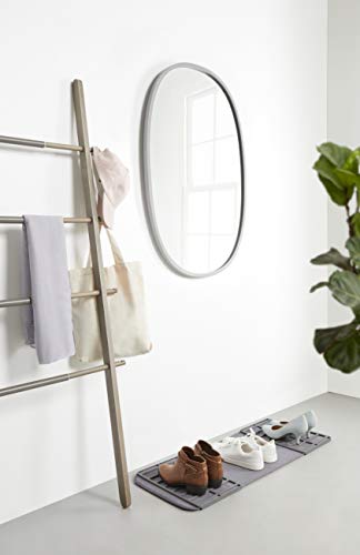 Umbra Shoe Dry, Machine-Washable Multipurpose Drying Mat and Boot Tray for Entryway, Charcoal