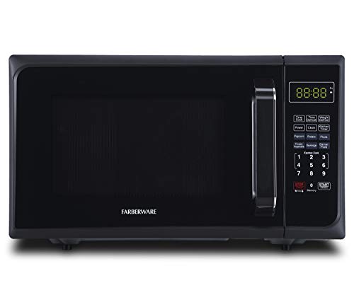 Farberware Classic FMO09AHTBKE 0.9 Cu. Ft. 900-Watt Microwave Oven with LED Lighting, Black Matte