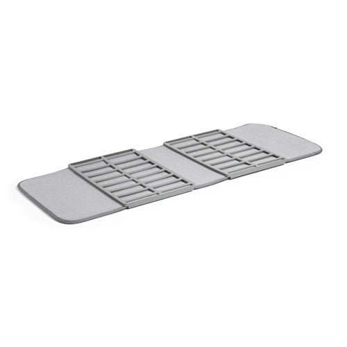 Umbra Shoe Dry, Machine-Washable Multipurpose Drying Mat and Boot Tray for Entryway, Charcoal