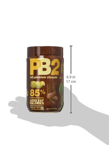 Bell Plantation Chocolate PB2 Powdered Peanut Butter, 16oz, 4 Pack