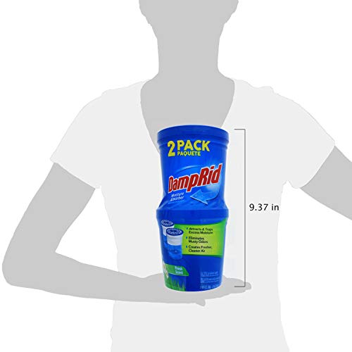 DampRid FG60FS Moisture Absorber, Fresh Scent, 10.5-Ounce, 2-Pack