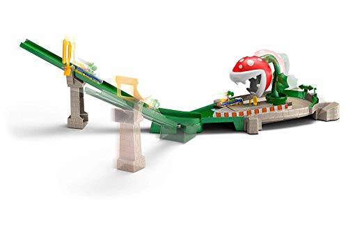 Hot Wheels Mario Kart Piranha Plant Slide Track Set