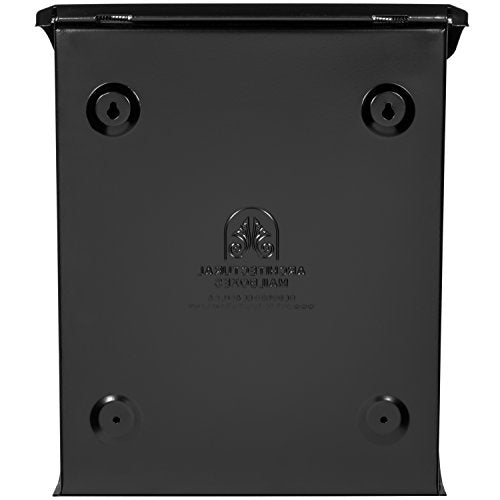 Architectural Mailboxes Bordeaux Locking Black Wall Mount, Small
