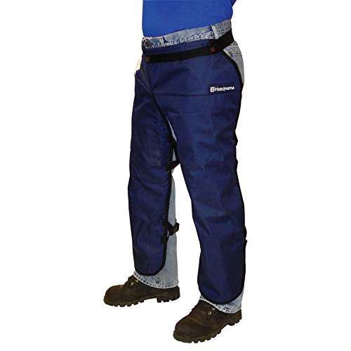 Husqvarna 531309565 Chain Saw Apron Chaps, Gray/Blue