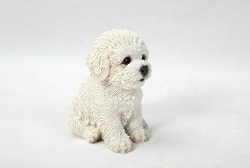 Hi-Line Gift Ltd Sitting Bichon Frise Puppy, 6"