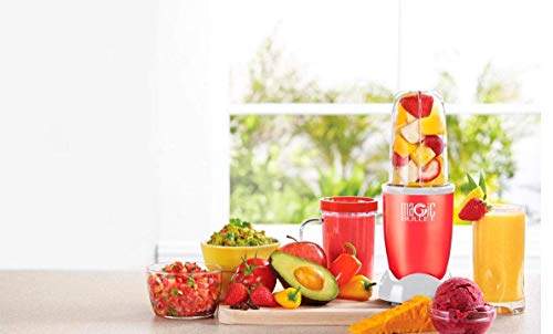 Magic Bullet Hi-Speed Personal Blender, Red, 17 Piece Set