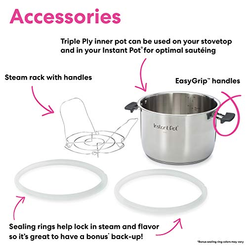 Instant Pot 6QT Duo Evo Plus Electric Pressure Cooker, 6-QT, Stainless Steel/Black