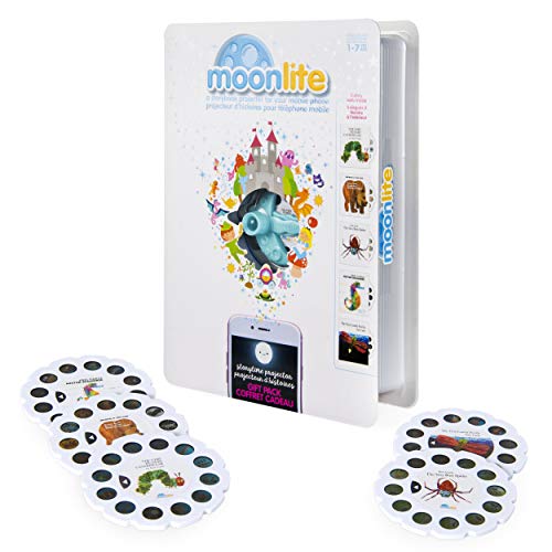 Moonlite - Special Edition Eric Carle Gift Pack, Storybook Projector for Smartphones with 5 Story Reels, for Ages 1 and Up