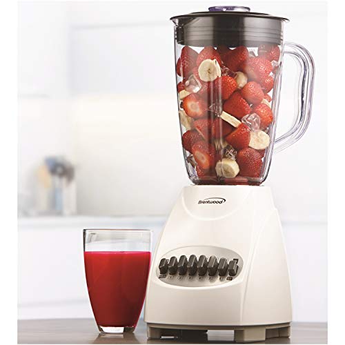 Brentwood JB-220W Blender, Apple, White