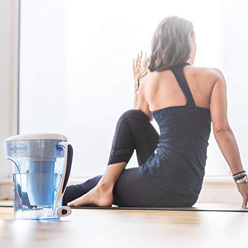 ZeroWater 10 Cup Pitcher with Free TDS Meter (Total Dissolved Solids) - ZP-010