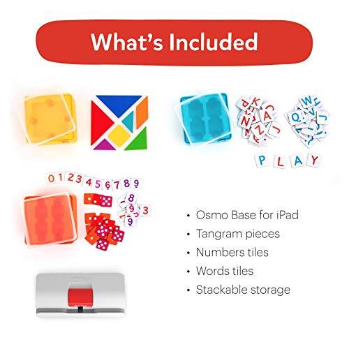 Osmo - Genius Starter Kit for iPad + Family Game Night - 7 Hands-On Learning Games for Spelling