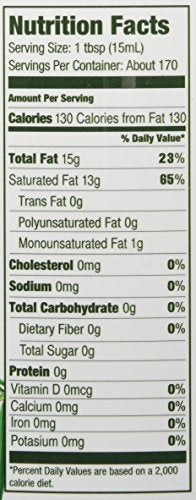 Kirkland Signature Organic Coconut Oil, 84 oz (2.62 QT), 2.48 L