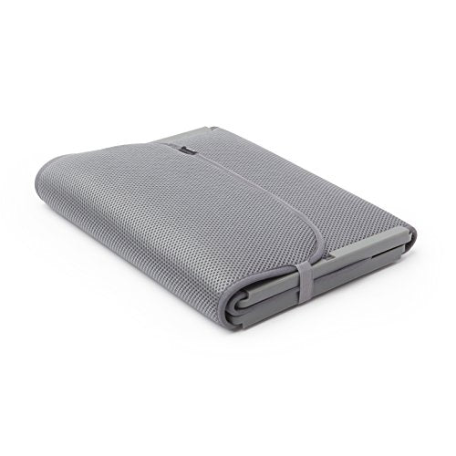 Umbra Shoe Dry, Machine-Washable Multipurpose Drying Mat and Boot Tray for Entryway, Charcoal