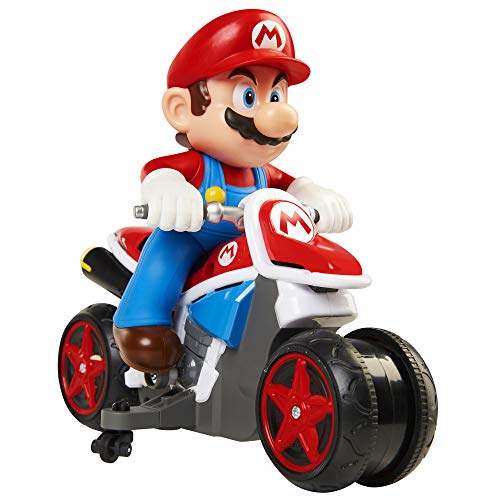 World of Nintendo Mario Kart 8 RC Motorcycle with Transforming & Light up Wheels Remote Control Vehicle