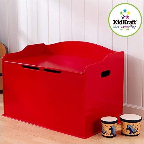 KidKraft Austin Toy Box, Red