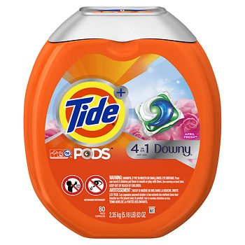 Tide PODS Plus Downy April Fresh HE Turbo Laundry Detergent Pacs, (80 ct.) x2 AS