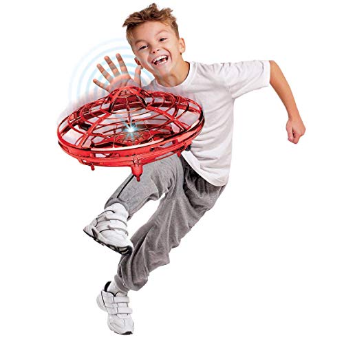 Hover Star Motion Controlled Drone | Mini Copter | Hand Commands | Rechargeable (Red)