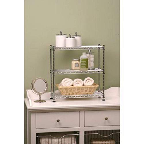 Seville Classics 3 Shelf Cabinet Organizer, 17.5 by 7.5 by 18.5-Inch
