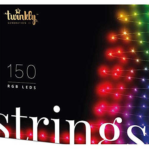 Twinkly Smart Decorations Custom LED RGB Bulb App-Controlled String Lights