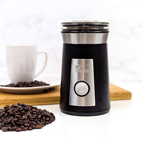 Kalorik, CG 44047 BK, Coffee and Herb Grinder, Stainless Steel & Black