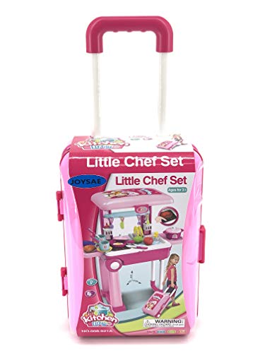 Toy Chef 2-in-1 Travel Suitcase Kitchen Set for Children