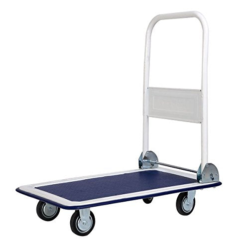 Foldable Dolly 330lbs Platform Cart Moving Warehouse Push Hand Truck