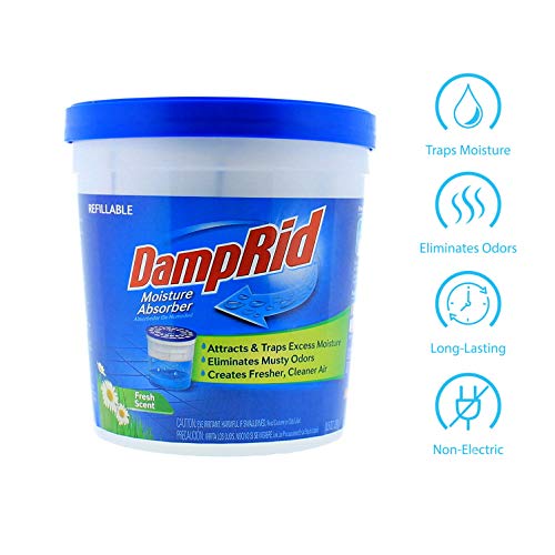 DampRid FG60FS Moisture Absorber, Fresh Scent, 10.5-Ounce, 2-Pack