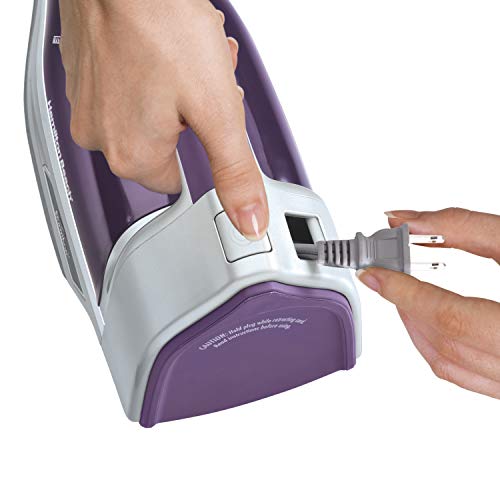 Hamilton Beach 19902R Durathon Digital Iron with Retractable Cord, Purple & Grey
