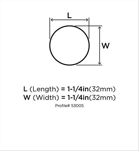 Amerock BP5300526 Allison Value 1-1/4 in (32 mm) Diameter Polished Chrome Cabinet Knob