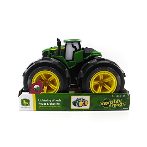 TOMY John Deere Monster Treads Deluxe Lightning Wheels Tractor